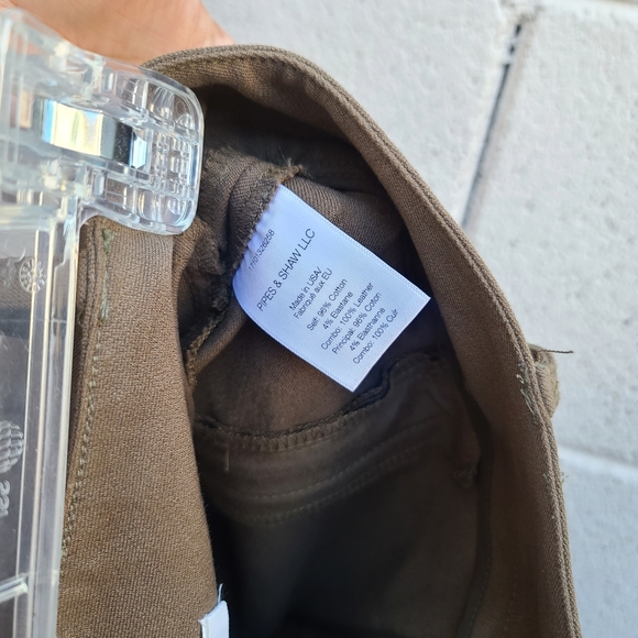 Veronica Beard | Ellie Jodhpur Suede Patch Equestrian Pants in Army Green Size 6 - Picture 14 of 14